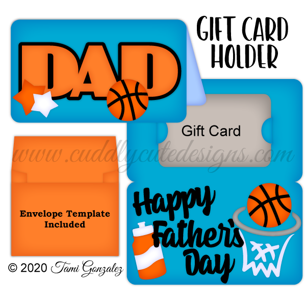 Basketball Dad Gift Card Holder