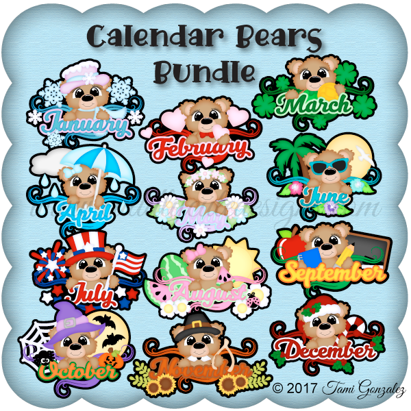 Calendar Bears Bundle