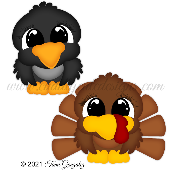Pudgies - Crow & Turkey