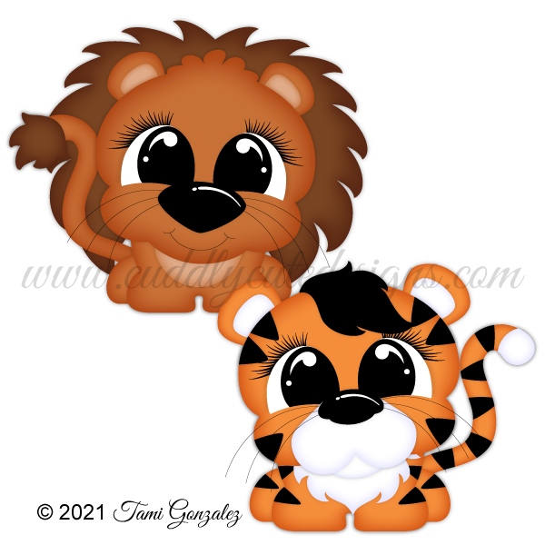 Pudgies - Lion & Tiger
