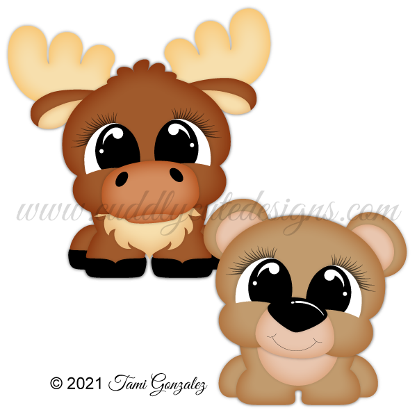 Pudgies - Moose & Bear