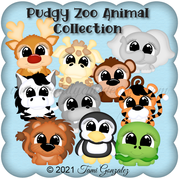Pudgy Zoo Animal Collection
