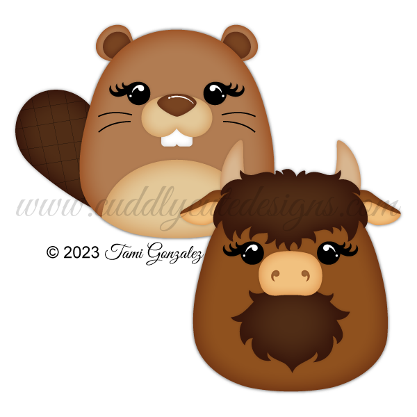 Squishables - Beaver & Bison
