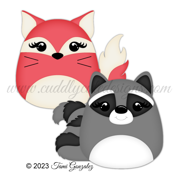Squishables - Fox & Raccoon