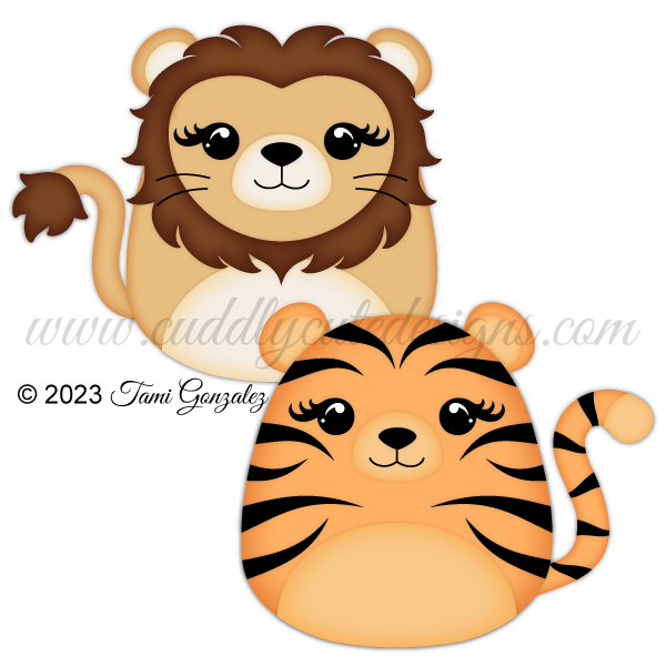 Squishables - Lion & Tiger