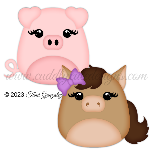 Squishables - Pig & Horse