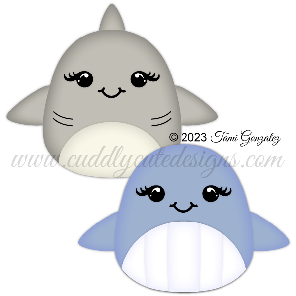 Squishables - Shark & Whale